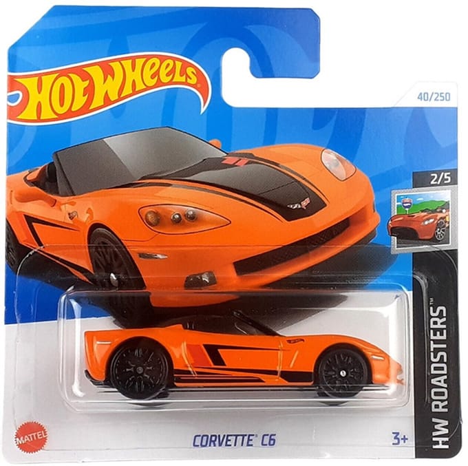HOT WHEELS CORVETTE C6 ORANGE HTC 14 HW ROADSTERS 2/5 1:64