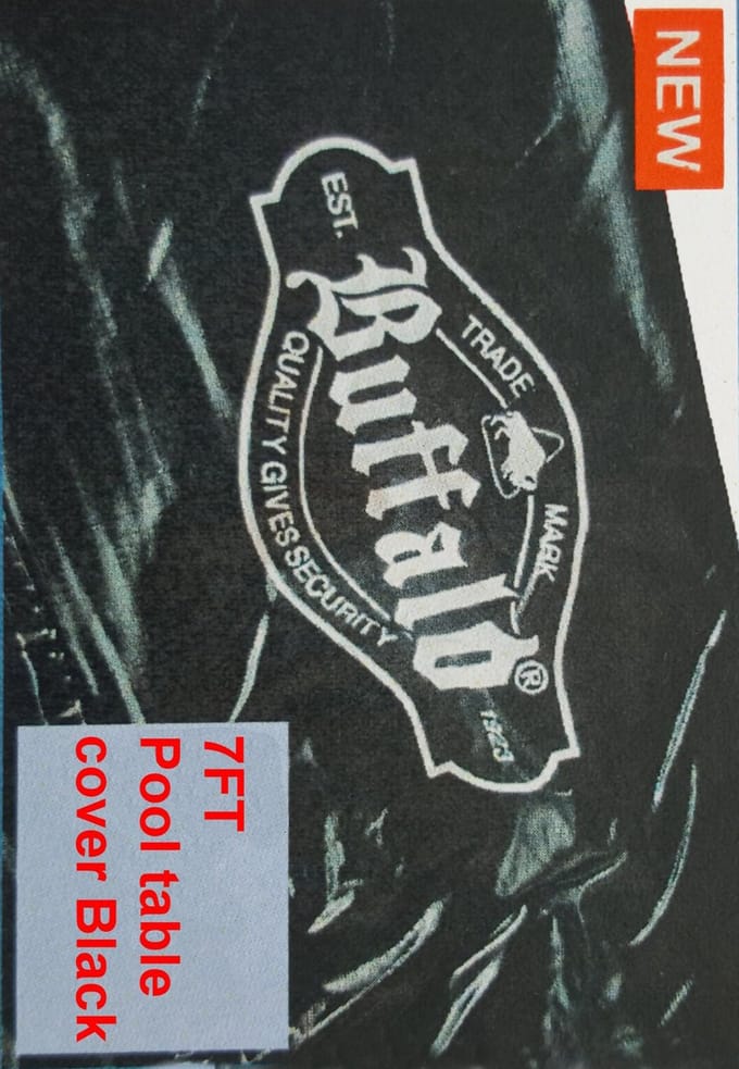 Buffalo pooltafel afdekhoes 7 ft zwart