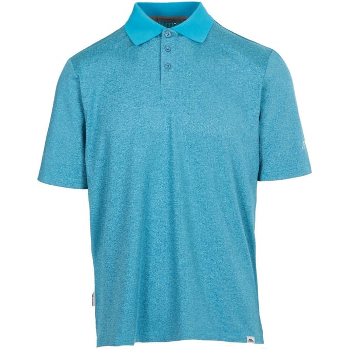Trespass Heren Gedding Poloshirt (Vijverblauw gemêleerd)