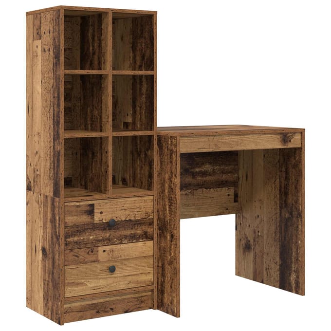 vidaXL - Bureau - Oudhout - 115,5 - x - 50 - x - 127 - cm - 2 - st