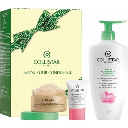 Collistar XMAS25 lichaam: diepe hydr. fluïde 400 ml + A-W thalasso 150 g + mini hydro gel 15 ml