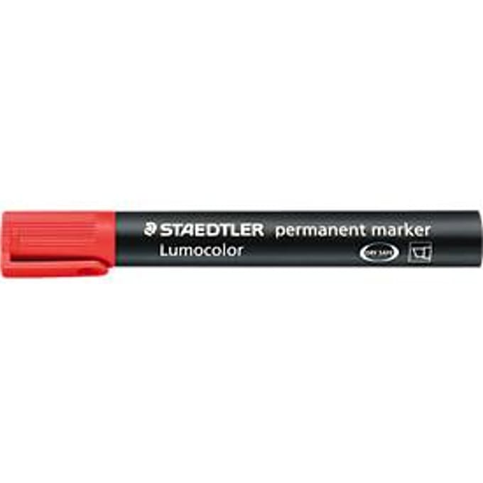 STAEDTLER Lumocolor permanent marker 350, 10 stuks, rood