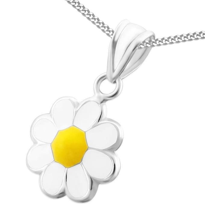 Amanto Ketting Chi - 925 Zilver E-Coating - Bloem - ∅8mm - 38cm