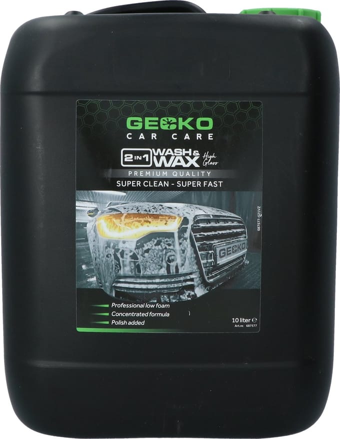 Gecko 2-in-1 was & wax 10L