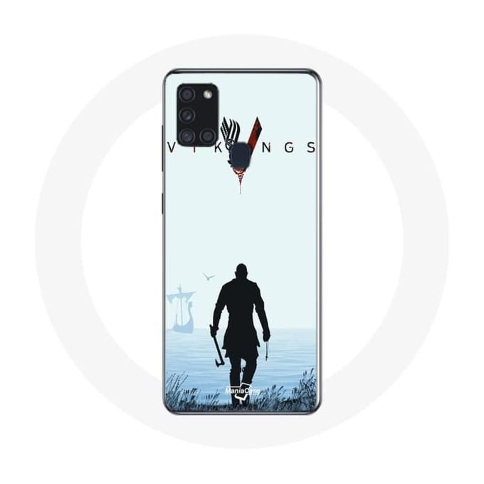 Coque - MANIACASE - Samsung Galaxy A21S - Souple - Vikings - Ragnar Lothbrok