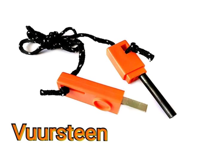 Magnesium Stick, Vuur Starter in Koker Oranje 10 stuks