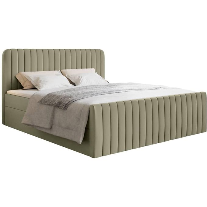 Boxspring Adrien chenille met opbergruimte 140x200 | NADUVI Collection
