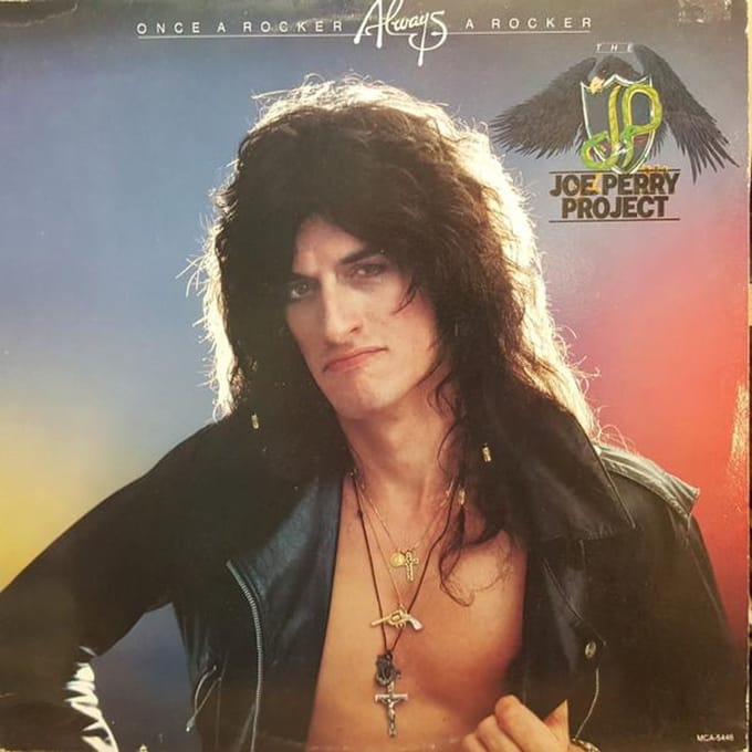 LP Plaat JOE PERRY PROJECT  Once A Rocker Always A Rocker MCA5446 MCA Records 1983 Canada Rock Gebruikt