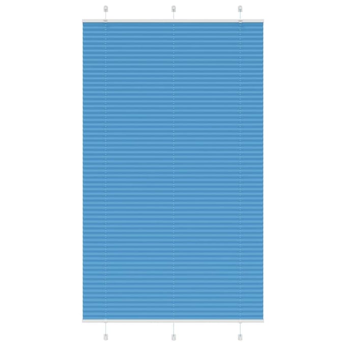 vidaXL - Plissé - rolgordijn - 115x200cm - stofbreedte - 114,4cm - polyester - blauw