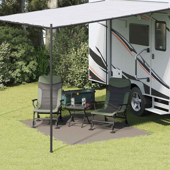 vidaXL - Tenttapijt - Lichtgrijs - 200 - x - 250 - cm - Polyetheen