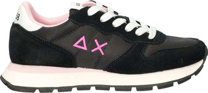 Sun 68 Ally Solid Nylon dames sneaker - Zwart - Maat 37