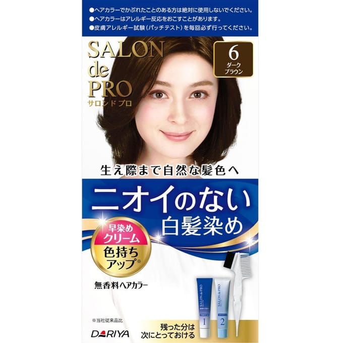 Dariya - Salon De Pro - Hair Color Cream - 1box - 6 Dark brown