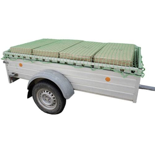 HP Autozubehör 25168 Aanhangernet (l x b) 3.5 m x 2.5 m Met rubberen spanband