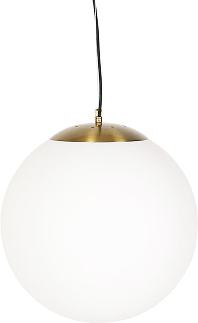 Qazqa moderne hanglamp - Ball Hl - wit, 40cm, ideaal als woonkamer lamp