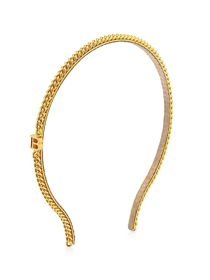 Balmain, Balmain, Haarband, Goud beige