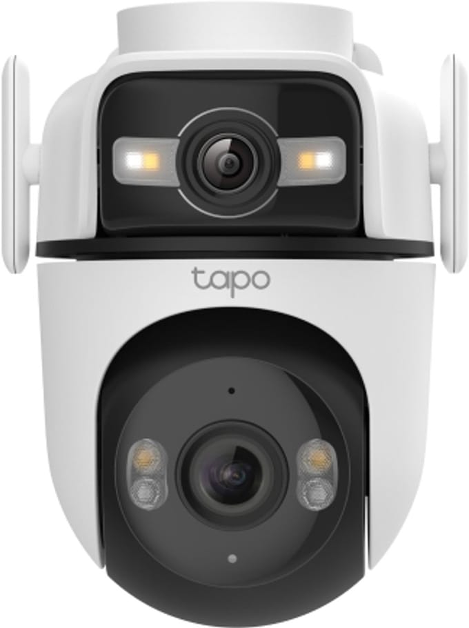 Tapo C545D Beveiligingscamera Dual lens - buiten - 2K 3MP - Pan/Tilt - AI detectie - IP66