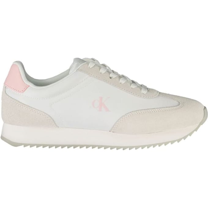 Calvin Klein Bianco Leren Dames Sneaker