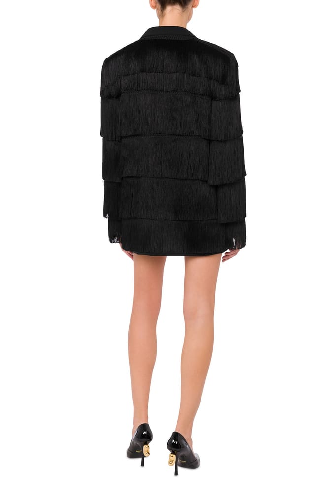 Moschino Archive Capsule Crepe Jacket Black Taglia: 38 | Giacche Outlet | Donna | Nero