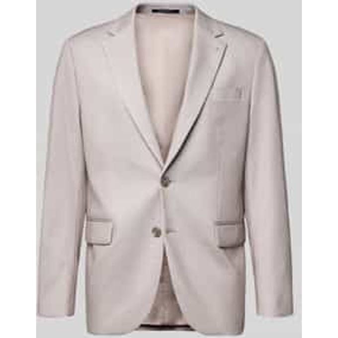 comfort fit 2-knoops colbert met reverskraag