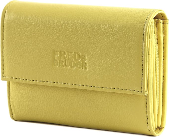 FREDsBRUDER Leren Portemonnee Sha Na Na Wallet Soft Lemon Geel