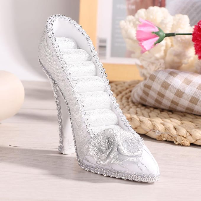 Mannequin Jurk Hoge hakken Oorbel Ketting Ring Sieraden Display Rek Houder(Hoge hak) white