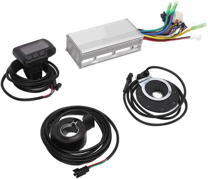 Allecto - Controller borstelloze motor - 36 V/48 V - EN06-display - 500 W - Conversie motor controller kit - Geschikt voor elektrische fiets en sco...