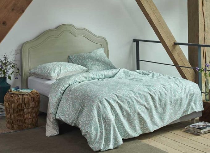 Esprit Folk Floral Kussensloop - 60x70 cm - Turquoise