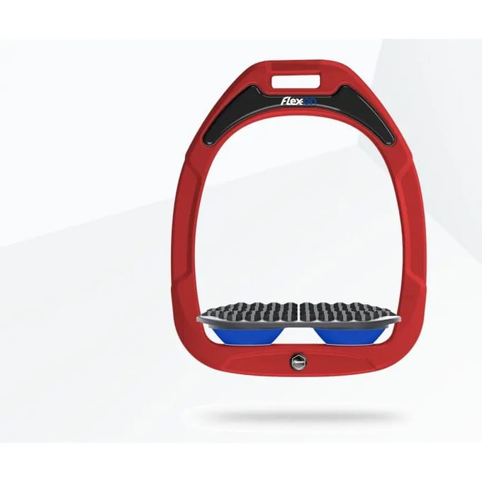 Endurance stijgbeugels Rood/Grijs/Blauw Flex-On Green Composite