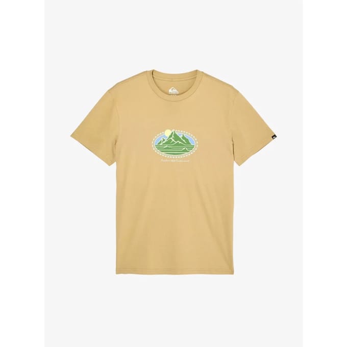 Quiksilver Evo Mountain Lov T-shirt Met Korte Mouwen Geel M Man