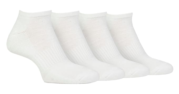 Heren Gevoerde Trainingssokken | Jeep | 4-Pack Ademend Gevoerd Korte Sokken - Wit