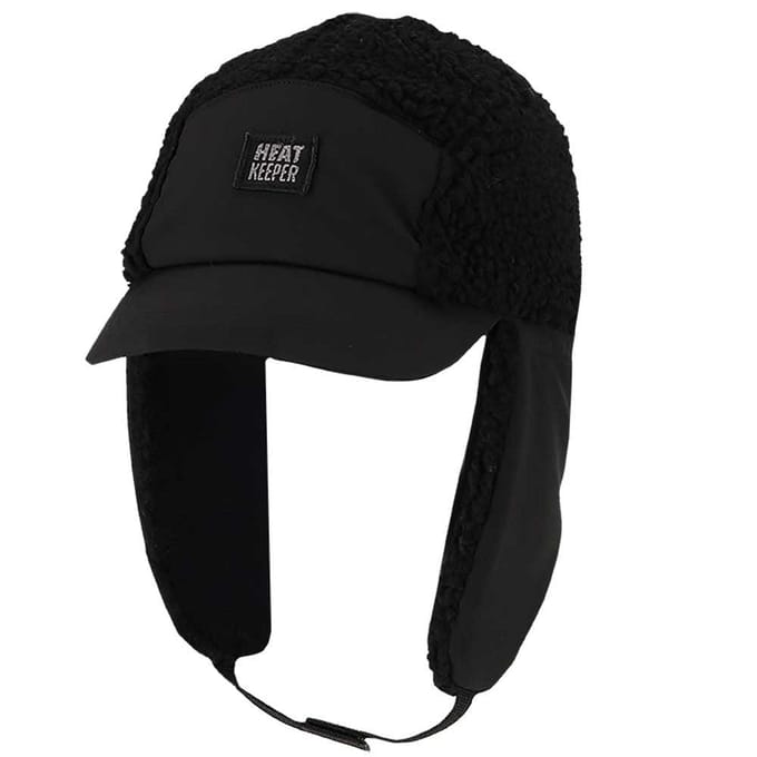 Morethansocks - Thermo winterpet heren - Teddy - Zwart - Muts heren