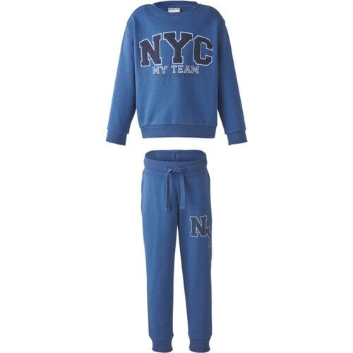 LUPILU Kinder kledingset 2-delig (Blauw, 98/104)