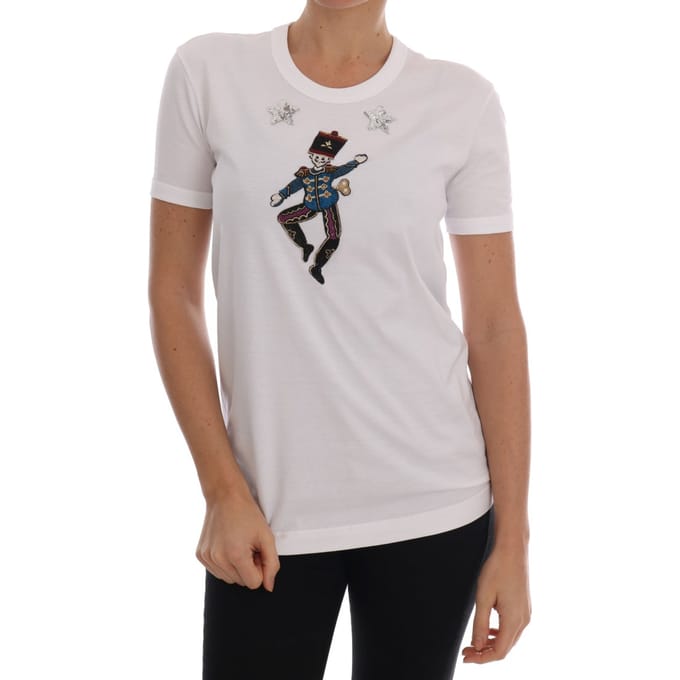 Dolce & Gabbana Witte Katoenen Sprookje T-shirt