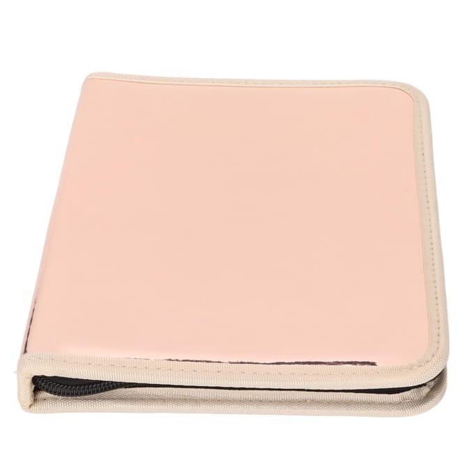 Opbergtas voor Nagelbits Grote Capaciteit Draagbare Tas voor Nagel Drii Bits voor Manicure Roségoud beige