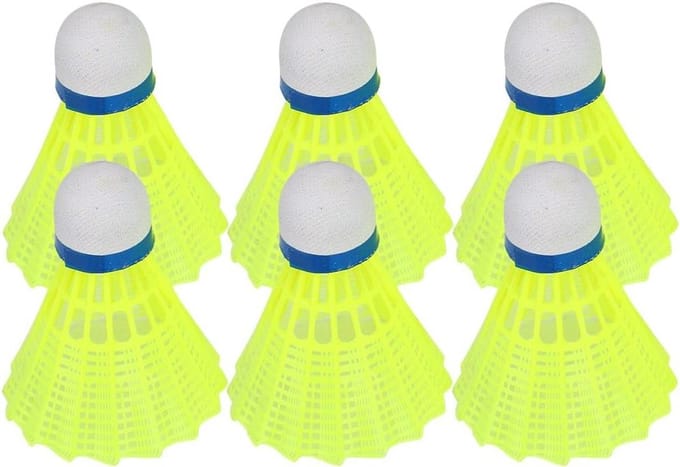 Badminton Shuttles - Nylon Ballen - Sport Training - Goede Taaiheid - 6 stuks - Wit
