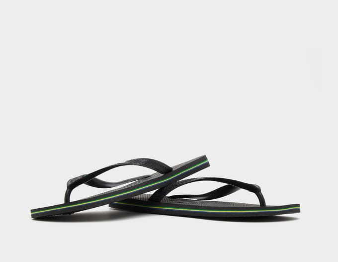 Havaianas Brasil logo Slippers - Zwart