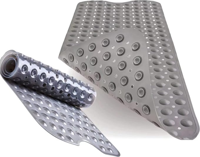 40 x 100 badmat, antislip, antislip, antislip, douchemat, antislip (grijs)