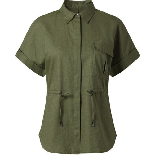 esmara Linnen dames blouse (Groen, 38)