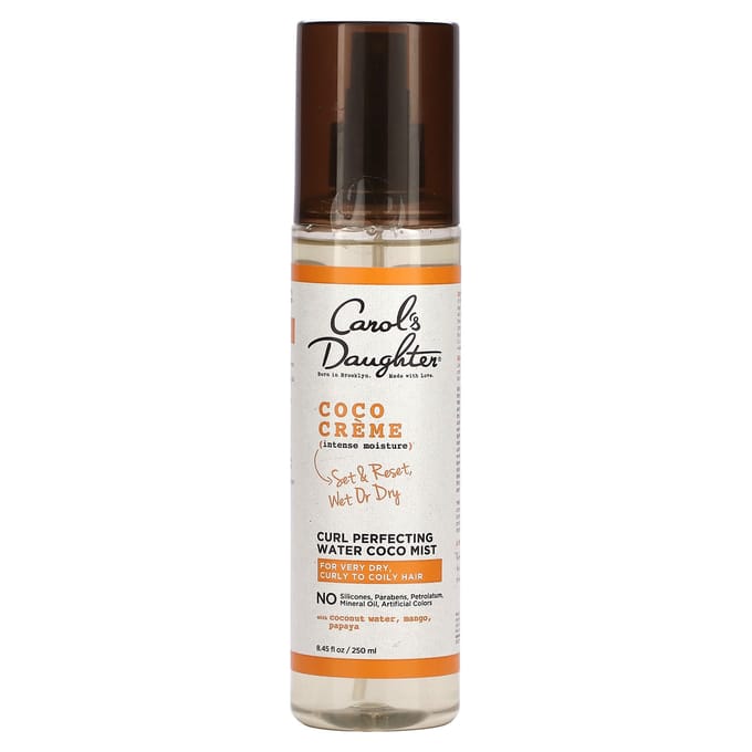 Carol's Daughter, Coco Cream, Curl Perfecting Water Coco Mist, for dry, curly or frizzy hair, 8.45 fl oz (250 ml) white
