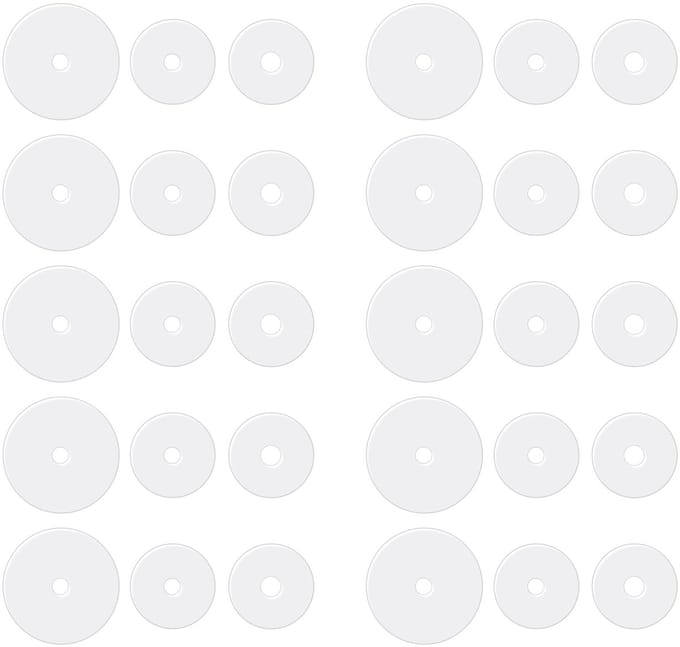 Dailygoods- Piercing Disc 30 Stuks - Transparante Siliconen