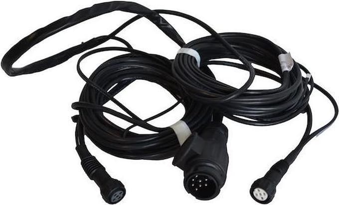 Aspock kabel 13-polig 7 meter bajonet 5-polig met aftakkingen