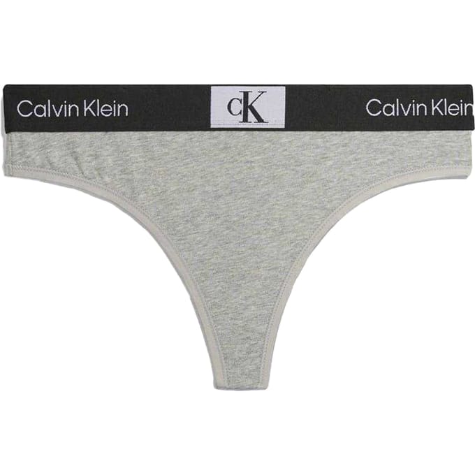 Calvin Klein Strings van biologisch katoen voor dames (Grijs gemêleerd gemêleerd)