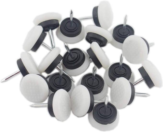 Ronde Zware Nylon Meubelpads - 50 Stuks voor Vloerbescherming