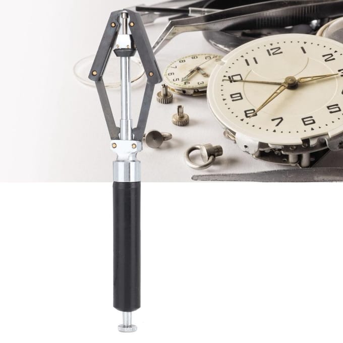 Horlogewijzer Plunger Trekker Verwijderaar Horloge Seconde Minuut Uurwijzer Reparatiegereedschap gray