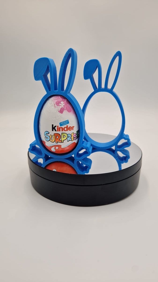Paasdecoratie houder voor verrassing ei - blauw