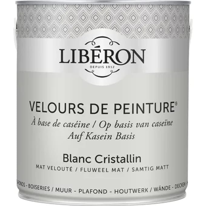 Liberon Velours De Peinture Muurverf - Mat - Blanc Cristallin - 2,5l
