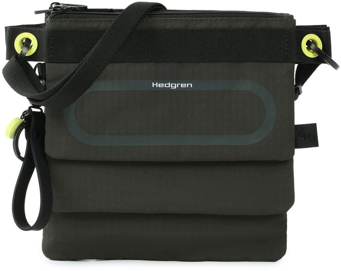Hedgren schoudertas accessoiretas Uni Isa 3-Crossover Set + RFID Black Ink groengrijs