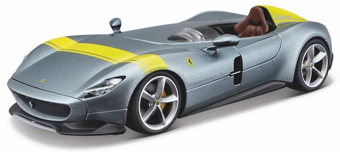 Maisto Ferrari Monza - Modelauto - Schaal 1:24 - Grijs/Geel