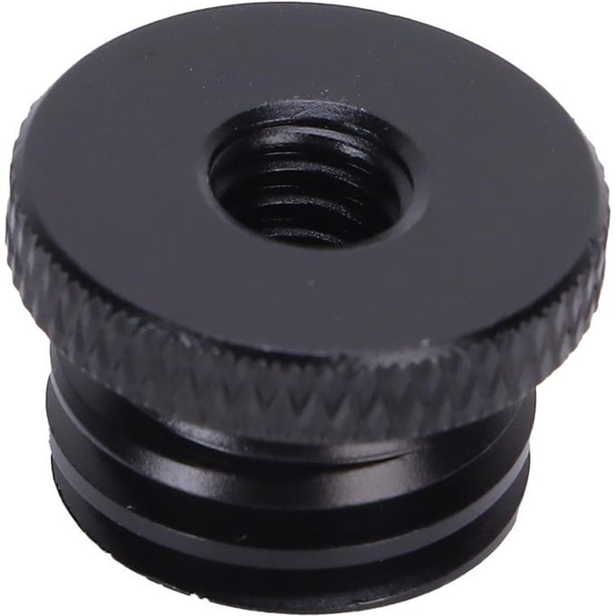 Microfoonstandaardadapter 1/4 inch vrouwelijk naar 5/8 inch mannelijk schroefdraadadapter voor cameramonitor black