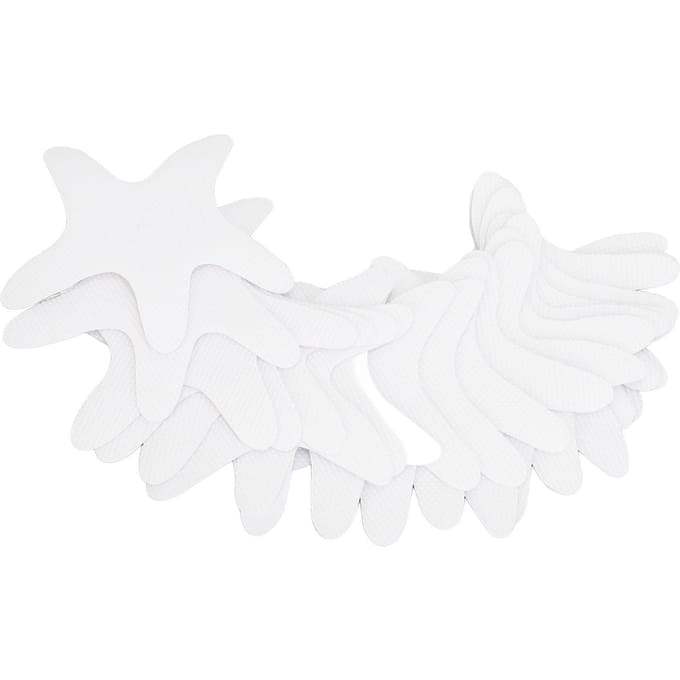 20 stuks Antislip Douchestickers Veiligheids Badstickers Zeester Transparant Antislip Douchevloer white